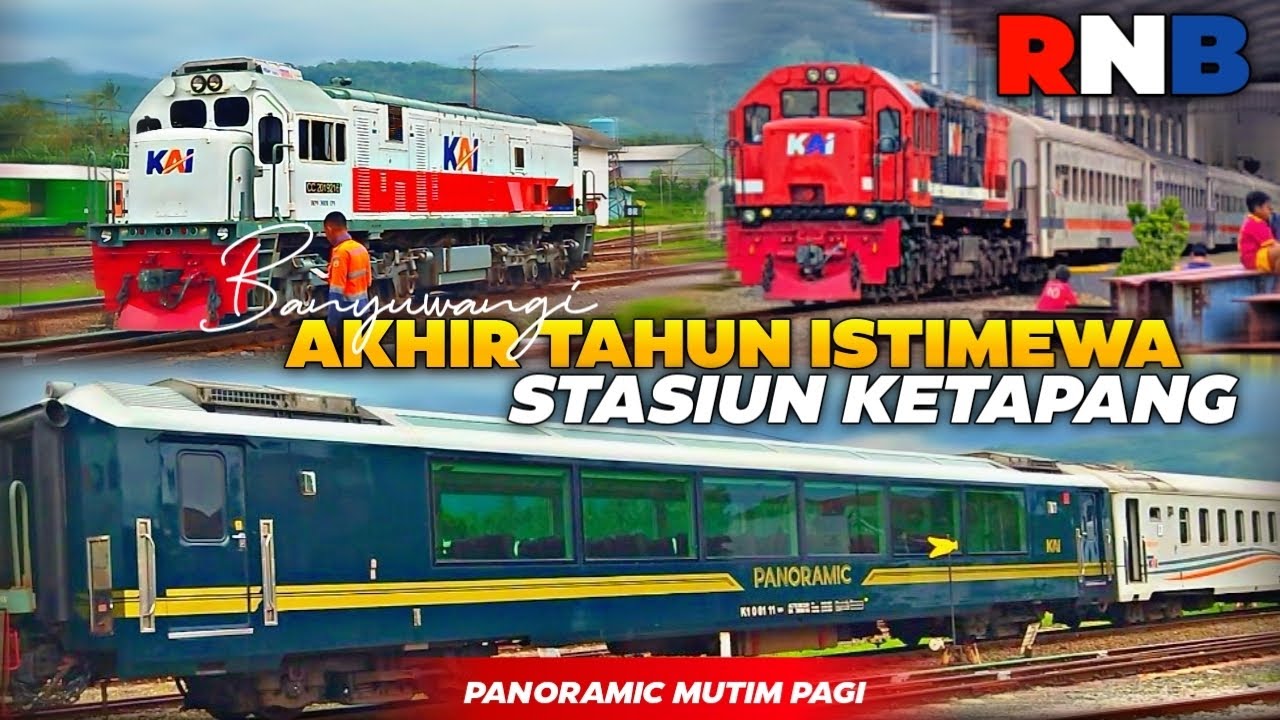 ISTIMEWA🔥Hiruk-pikuk Sore STASIUN KERETA KETAPANG || Last year 2024