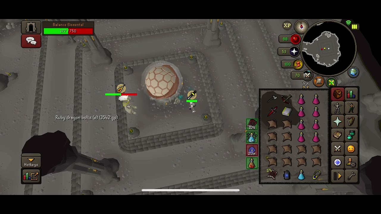 How to kill balance elemental on OSRS mobile || mid level stats runescape