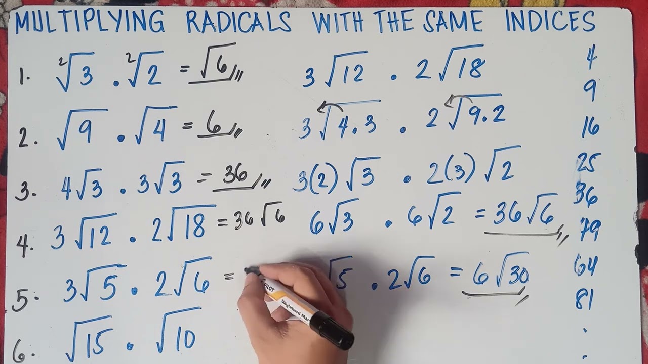 Multiplying Radicals with the Same Indices | Explain in Detailed |