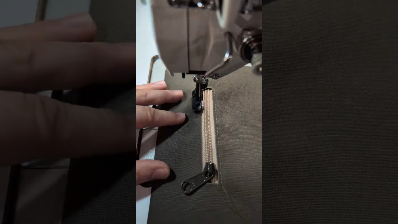 How to sew a zippered Pocket into Cordura - TACTICALTRIM #cordura #short #reel