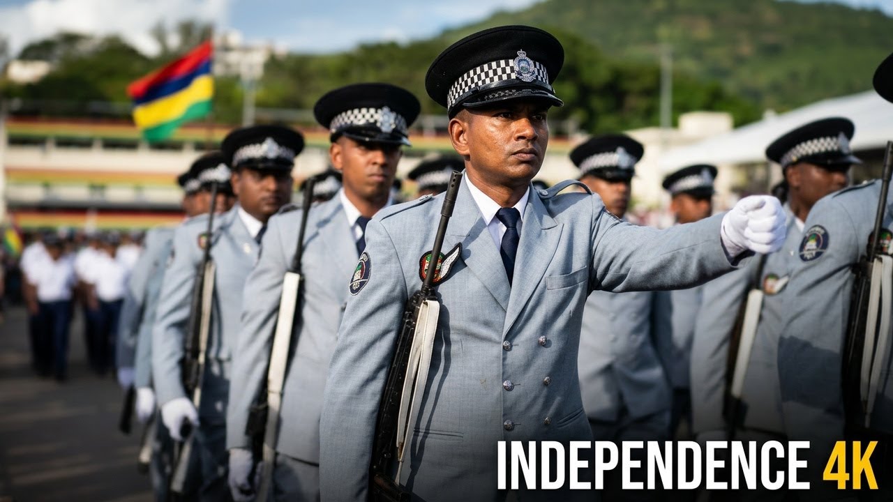 Mauritius Independence Day parade at Champs de Mars 12 of March 2026 in Port Louis 4K