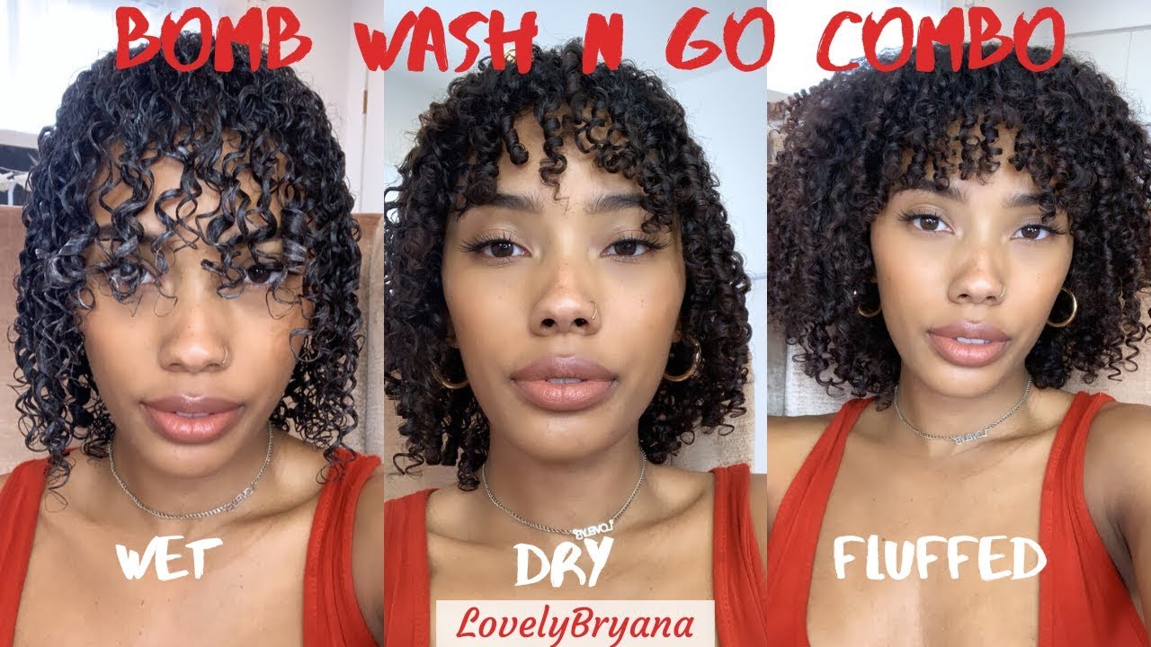 Bomb No Gel Wash n Go Combo | Type 3 Fine Hair | LovelyBryana