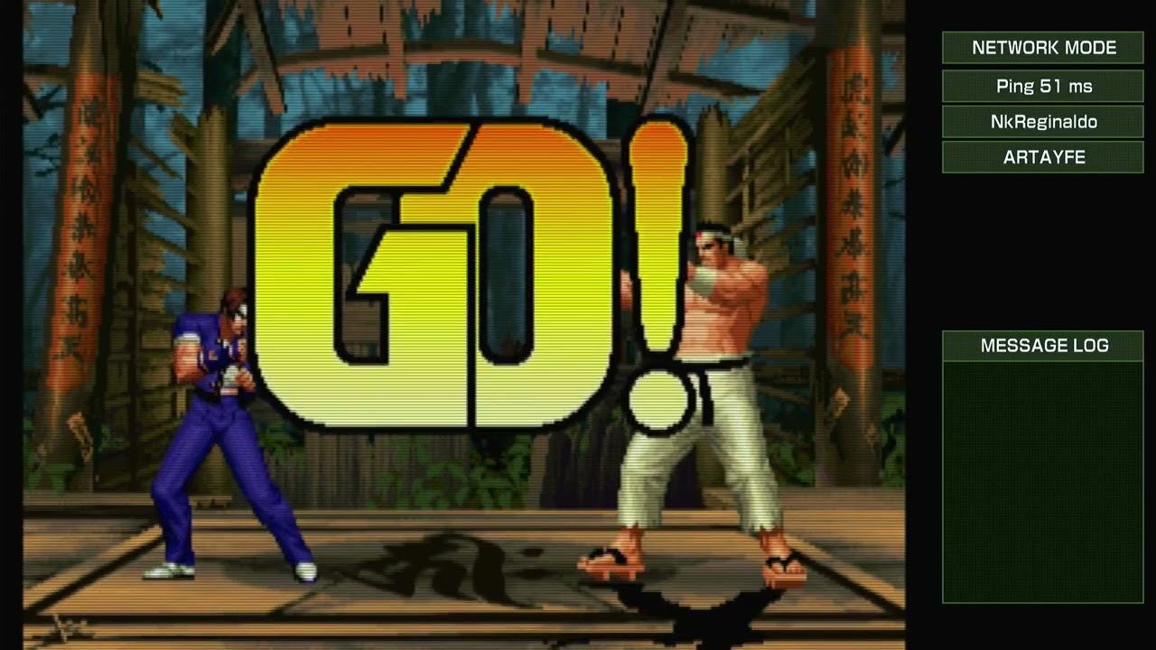 Partidas online de The King of Fighters'98  com o Felipe.