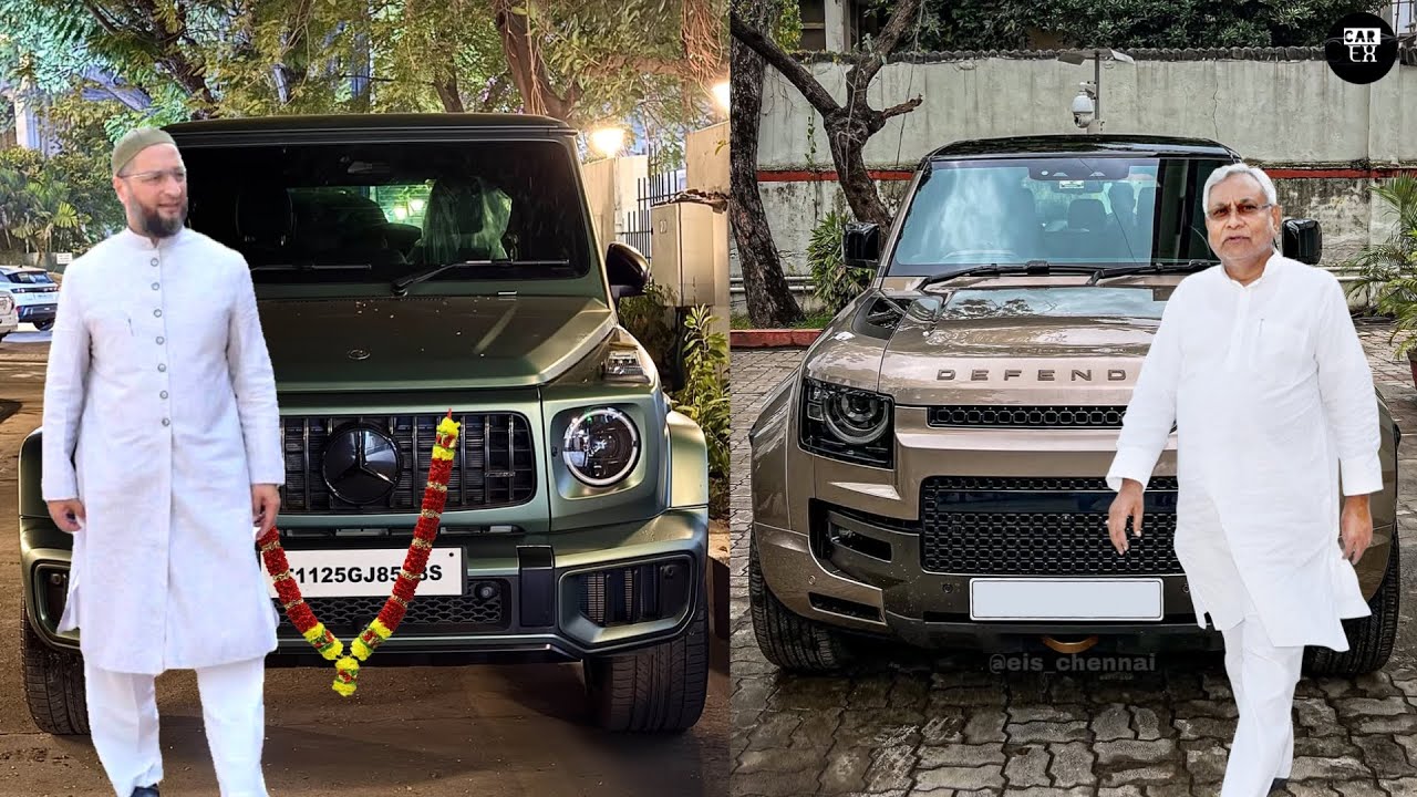 Asaduddin Owaisi Cars Vs CM Nitish Kumar Cars