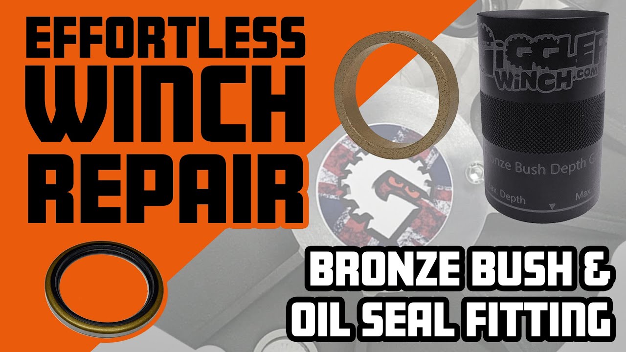 How To Fit the Bronze Bush and Oil Seal to A Gigglepin or WARN 8274 Winch