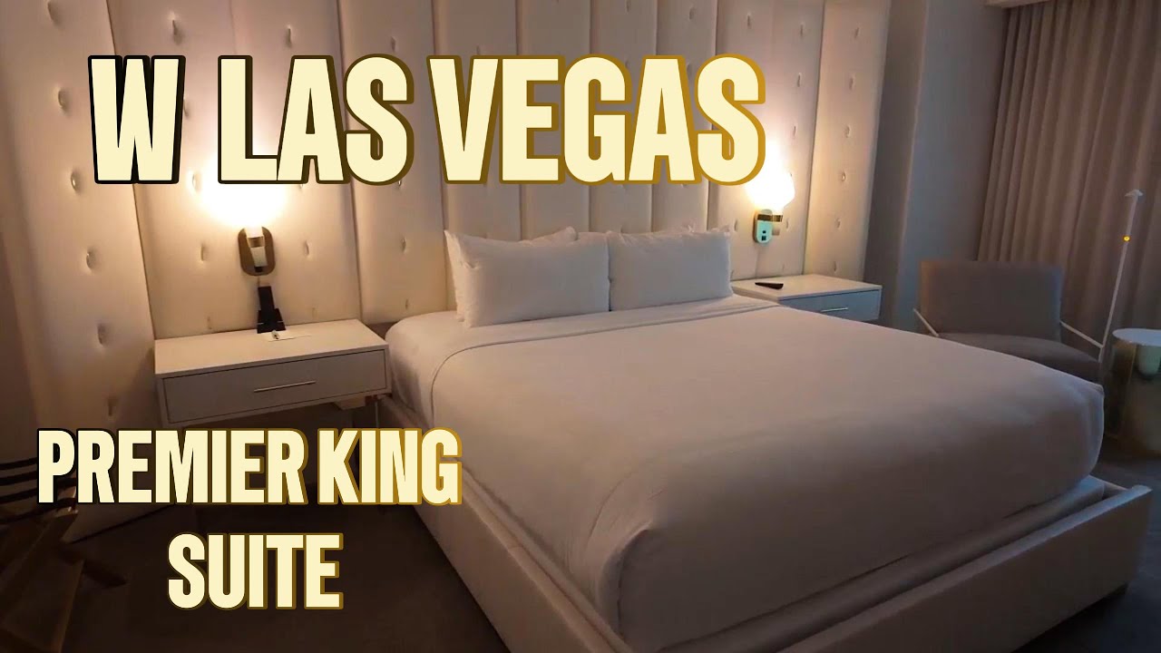 Интерьер номера Premier King Suite в отеле W Las Vegas | Экскурсия по роскошному номеру в отеле