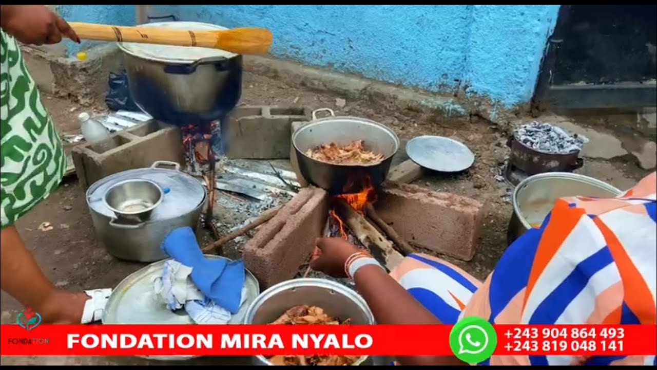 Fondation Mira Nyalo cooked for homeless people ❤️