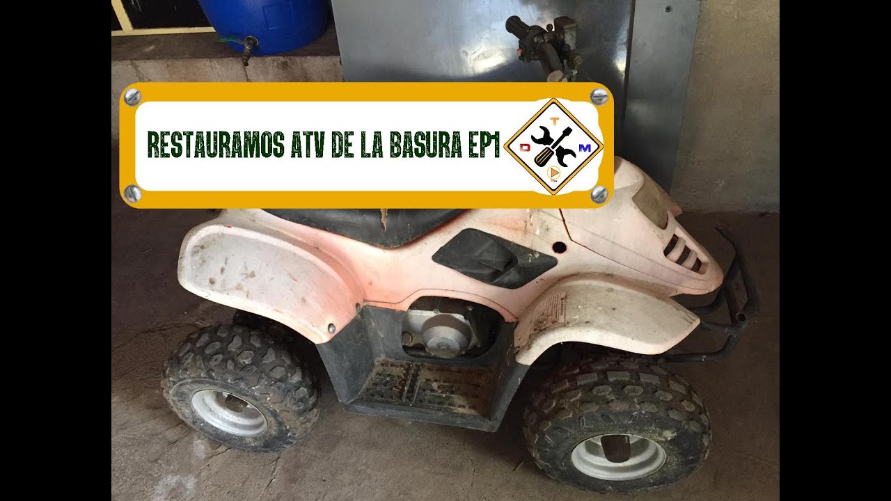 Restauración de un Quad rescatado de la basura //ATV restauration Episodio1//quad para niños