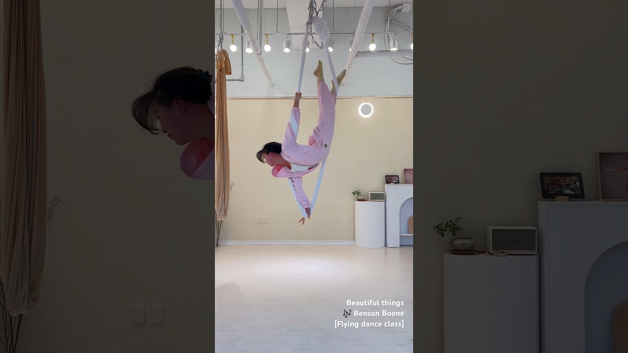 Beautiful things 🤍Benson Boone 🎶 flying dance class #bensonboone  #aerialsling
