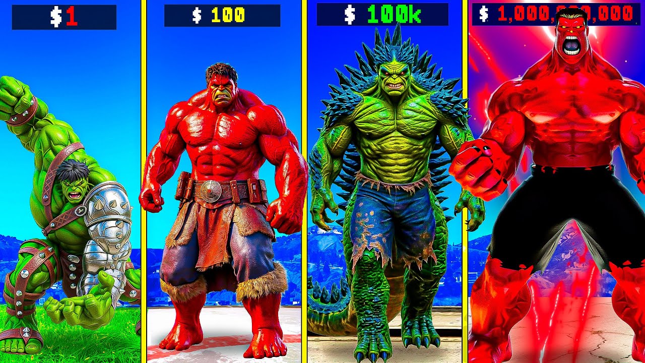 $1 Hulk & Red Hulk to $1,000,000,000 in GTA 5