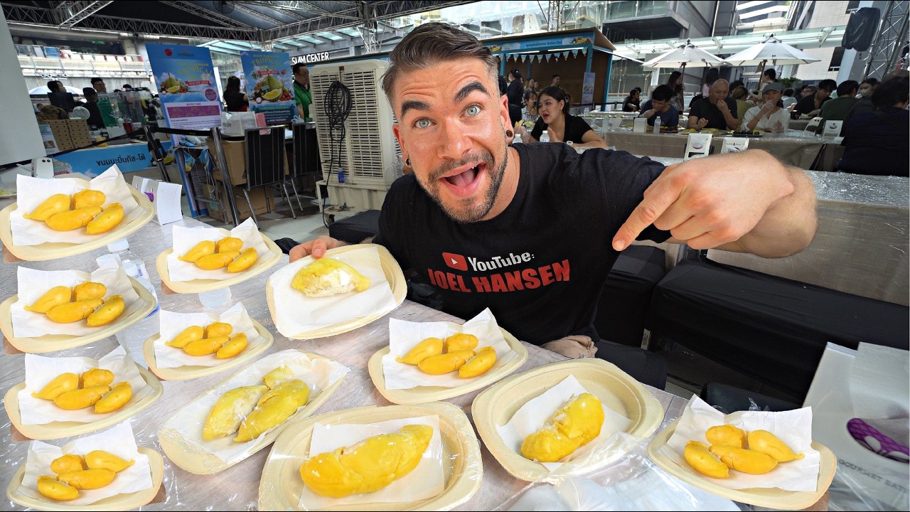 ONLY 1 HOUR TO DESTROY A ฿1000 BUFFET FULL OF DURIAN... Was It Worth It? Joel Hansen