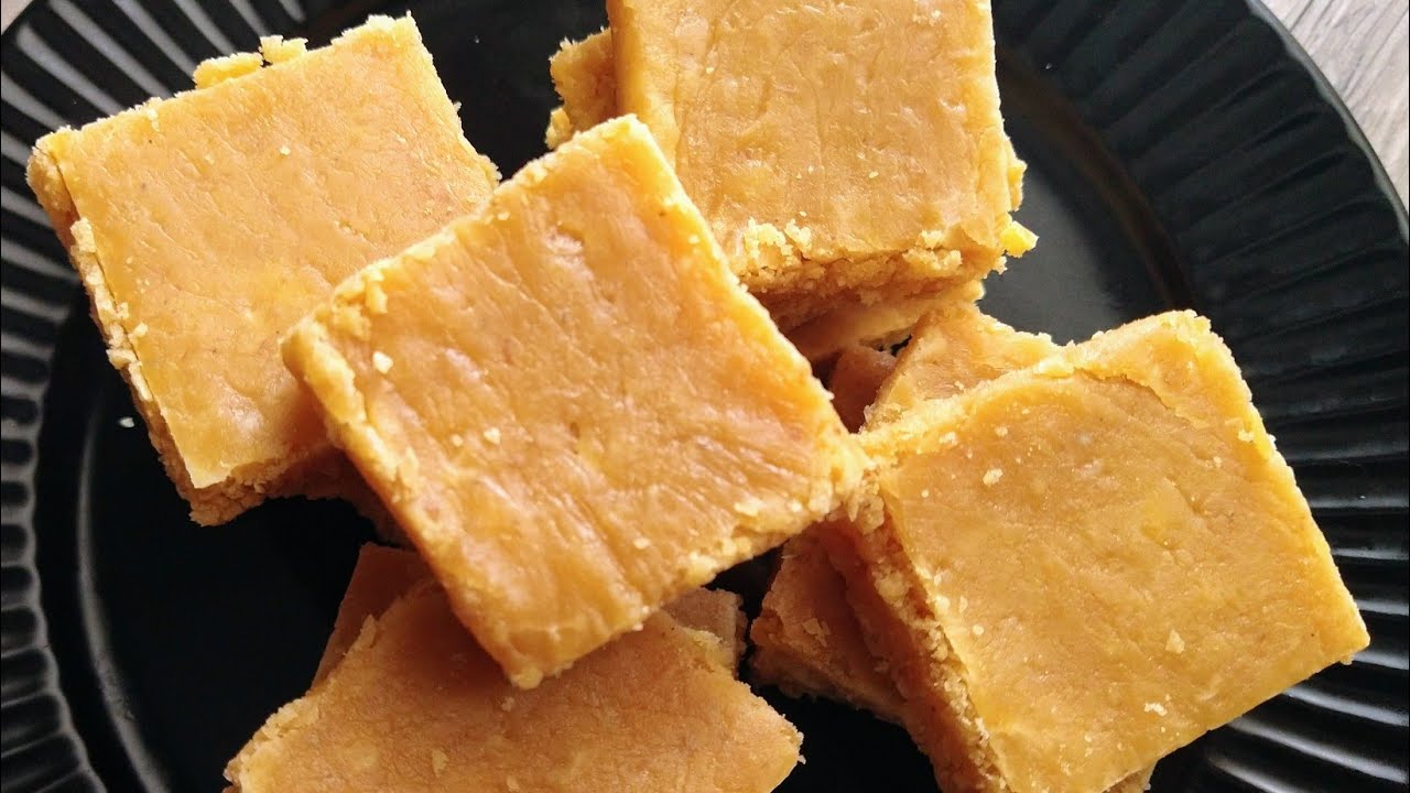 Besan Coconut Burfi Recipe | Coconut Besan Burfi | Gram Flour & Coconut Fudge | Besan Barfi Recipe