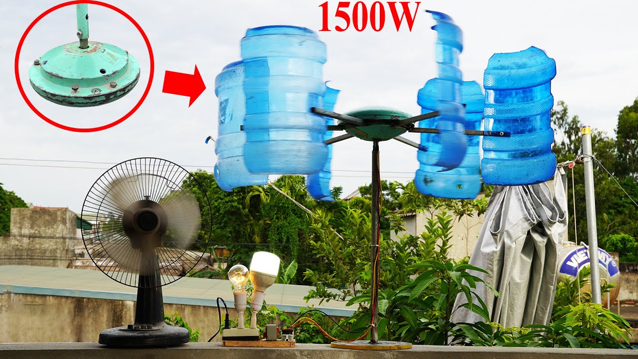 Transform Ceiling Fans Into Wind Turbines | DIY renewable energy