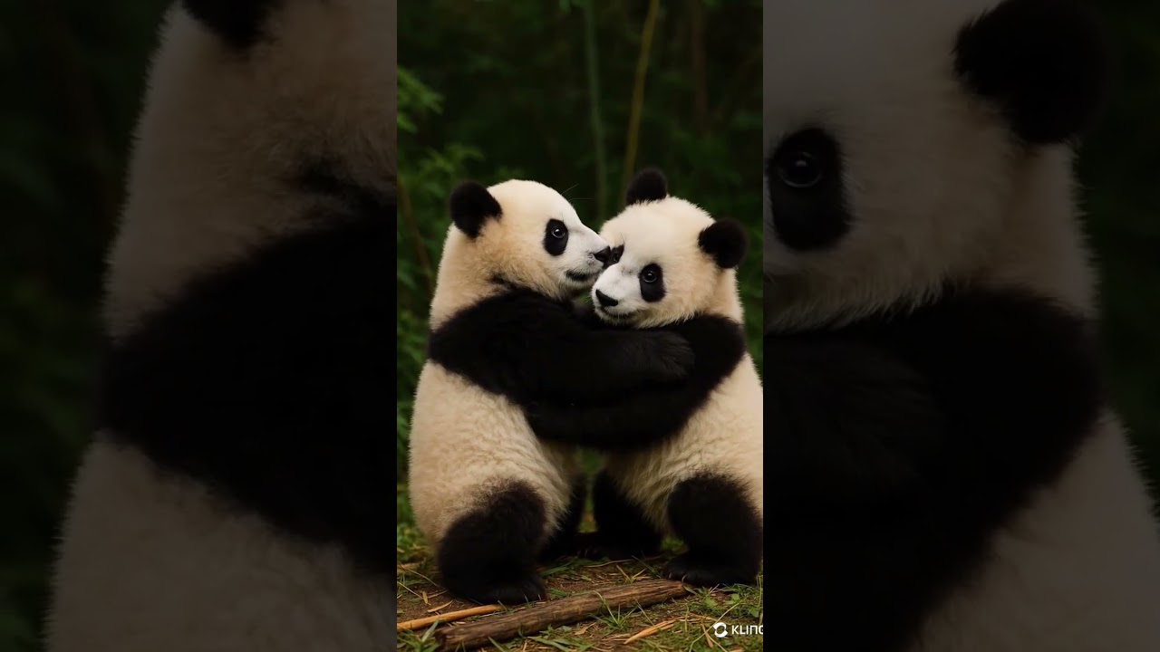 Cutest Panda Hug Ever 🐼💞 | Heartwarming Panda Moments #Pandas #PandaCubs
