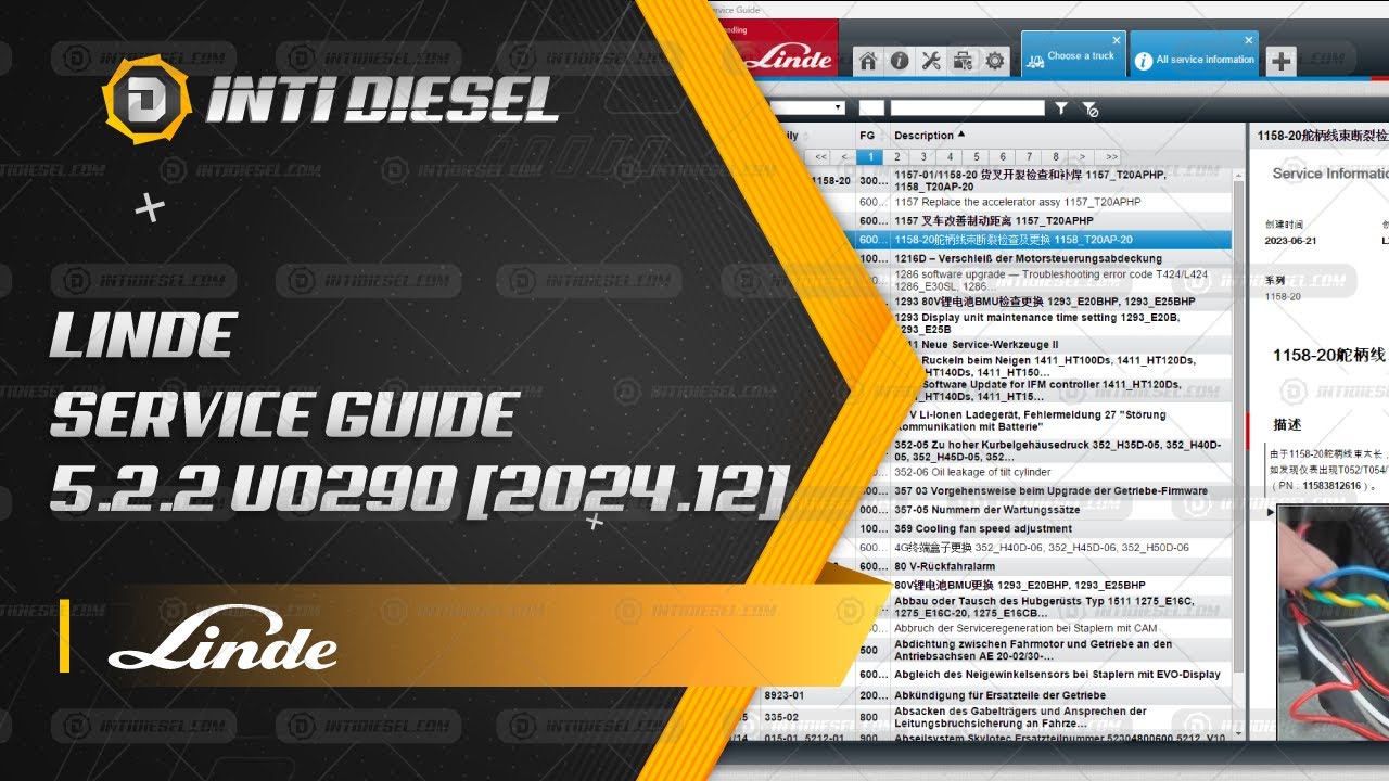Activación de LINDE SERVICE GUIDE 5.2.2 U0290 [2024.12]