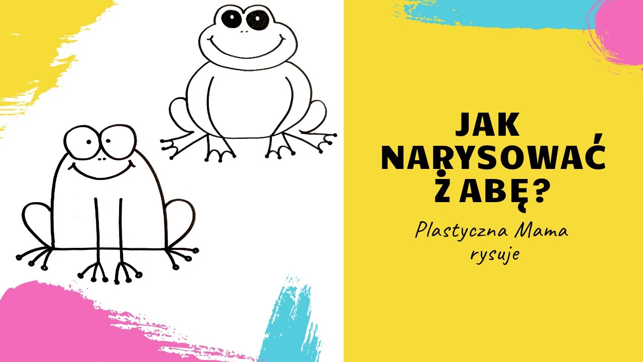 Jak narysować żabę? Tutorial. Nauka rysowania dla dzieci.