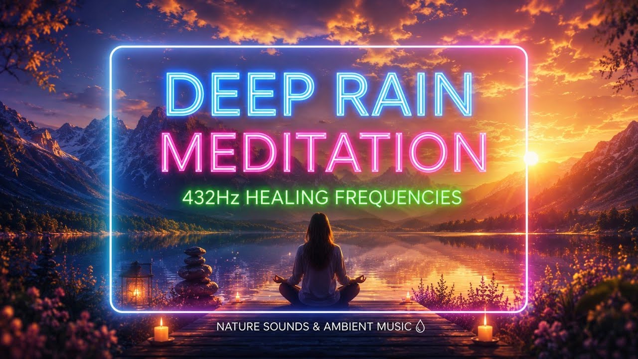 Deep Rain Meditation 🌧️ 432Hz Healing Frequencies | Relaxing Nature Sounds for Sleep & Stress Relief