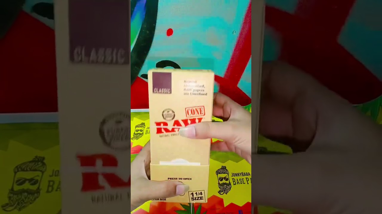 Raw Classic 1 1/4 Pre-Rolled Cones #jonnybaba #raw