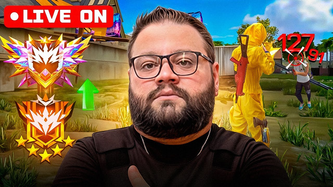 FREE FIRE - LIVE ON 🔥 JUJUTSU KAISEN CHEGOU + MARTELANDO OS BUTECO ! 👻 MARCINHOWFF AO VIVO 👻