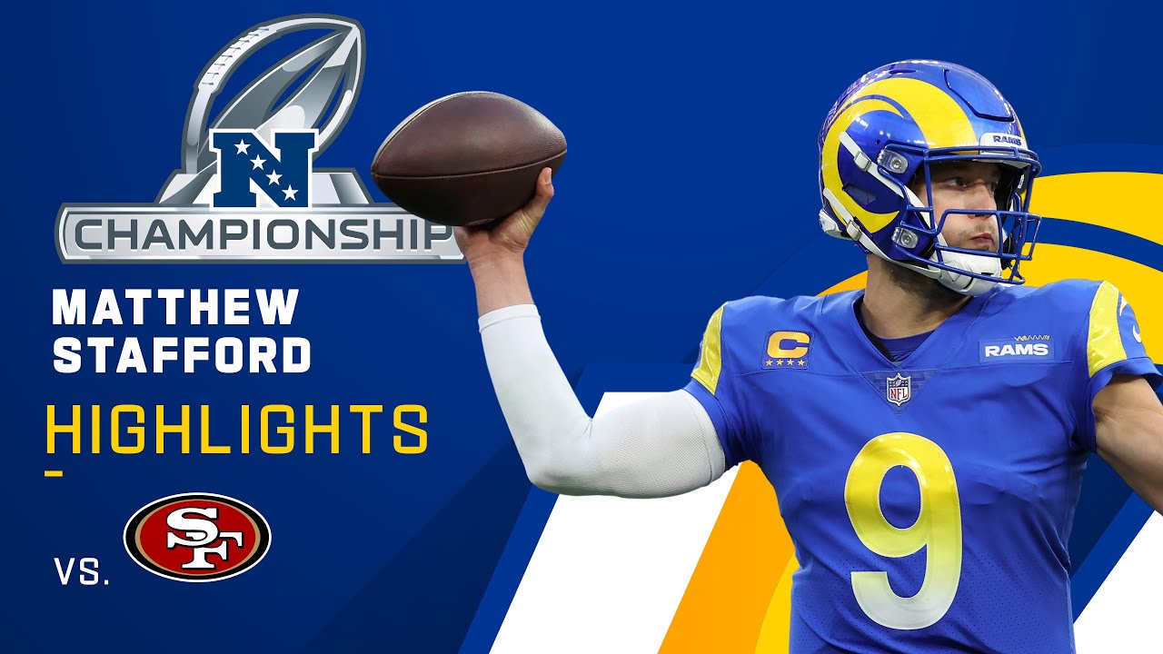 Matthew Stafford Best Plays from 2-TD Game | NFC Championship Game