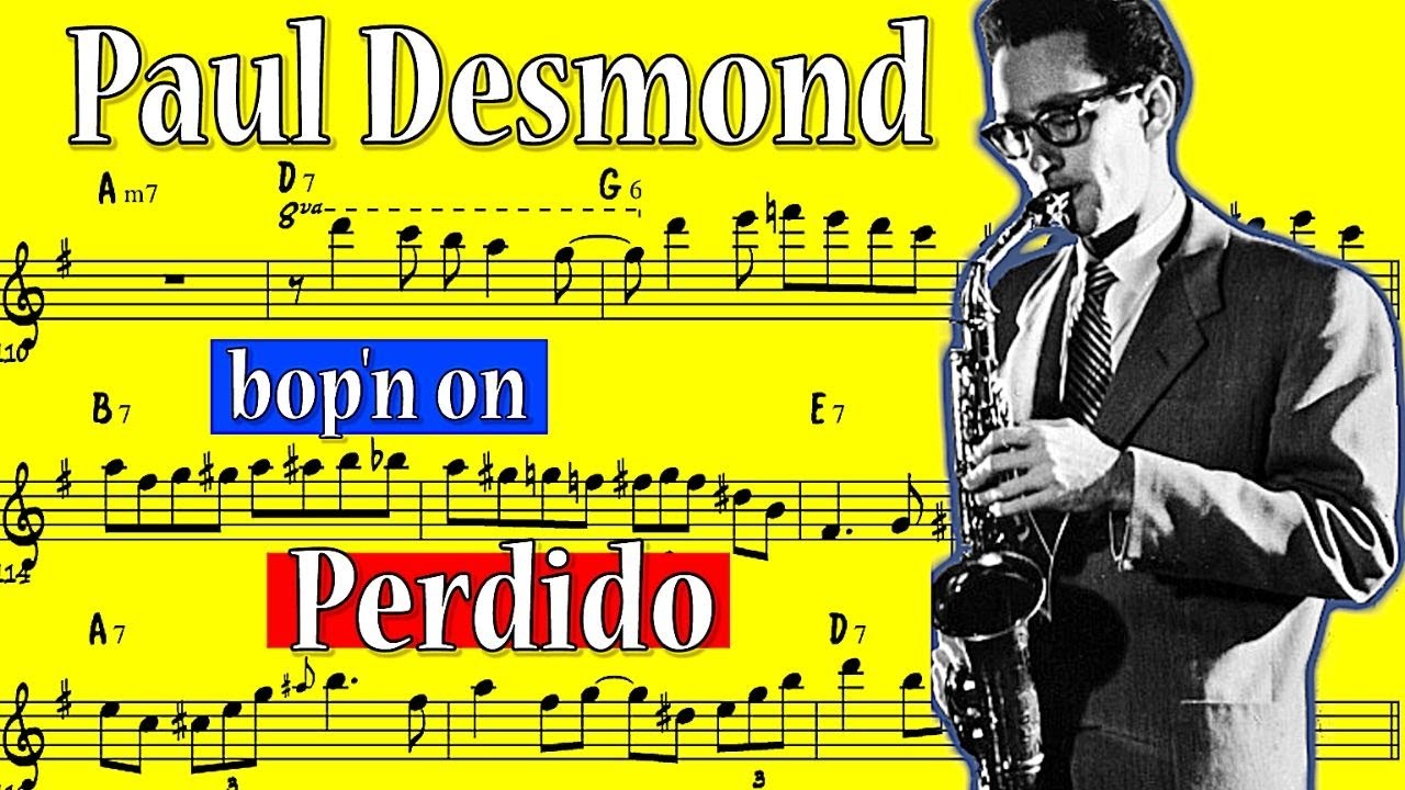 Paul Desmond Solo Transcription on Perdido (Brubeck Quartet Live At Oberlin)