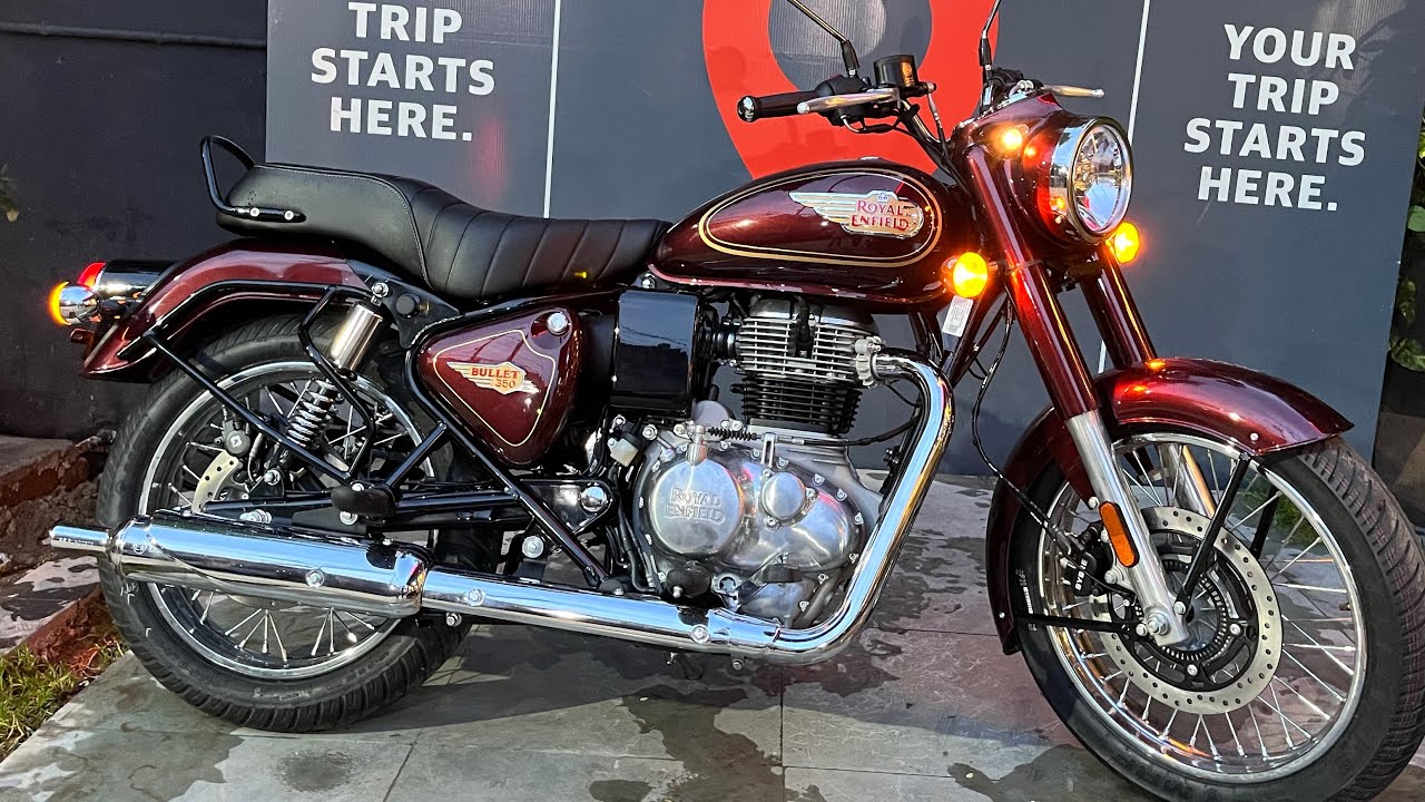 2023 New Generation Royal Enfield Bullet 350 Maroon Colour New Model 2023 Full Detailed Review Hindi