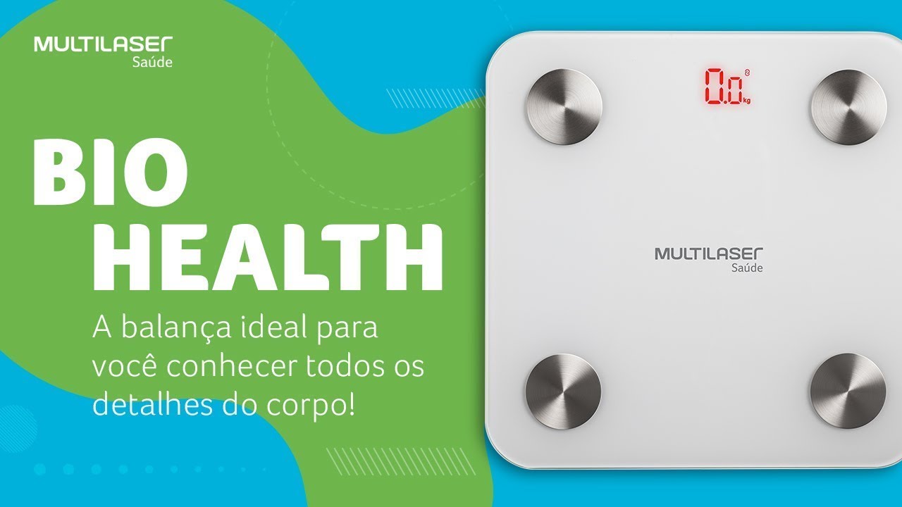Balan&ccedil;a de Bioimped&acirc;ncia BioHealth - Multilaser Sa&uacute;de - HC059