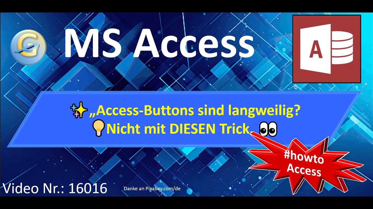 ✨ „Access Buttons sind langweilig? 💡 nicht mit DIESEM Trick! 👀“ #access #howto #tips 16016