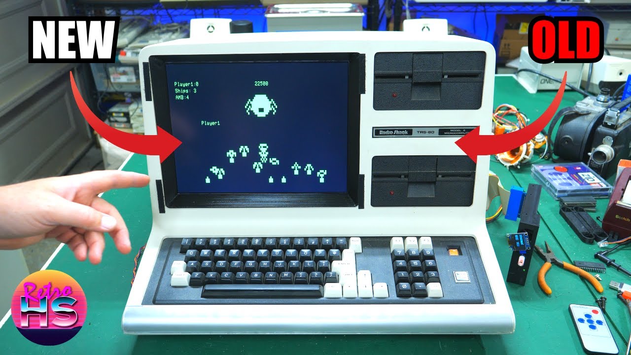Breathing New Life into a TRS-80 Model 4 with an LCD Screen!