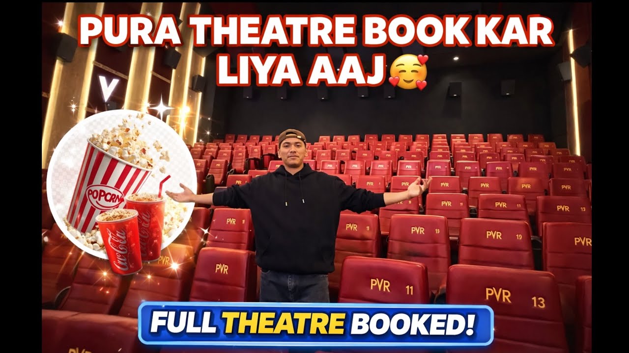 PURA THEATRE BOOK KAR LIYA AAJ 🥰#movie #ladakhivlogger #spiti #viralvlogs 
