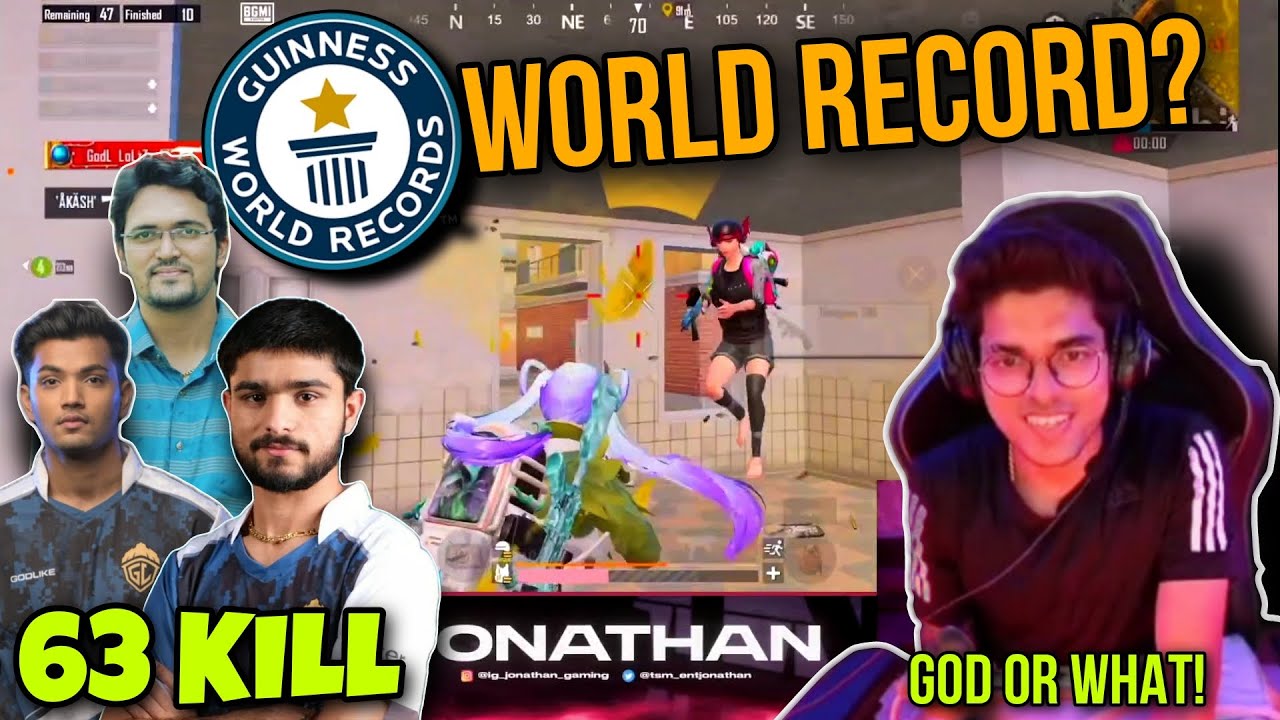 JONATHAN & TEAM ka WORLD RECORD? | 63 KILL | MVP? | Lolzzz | Mayuarbhai | Kiki | TEAM BACKUP | MNS