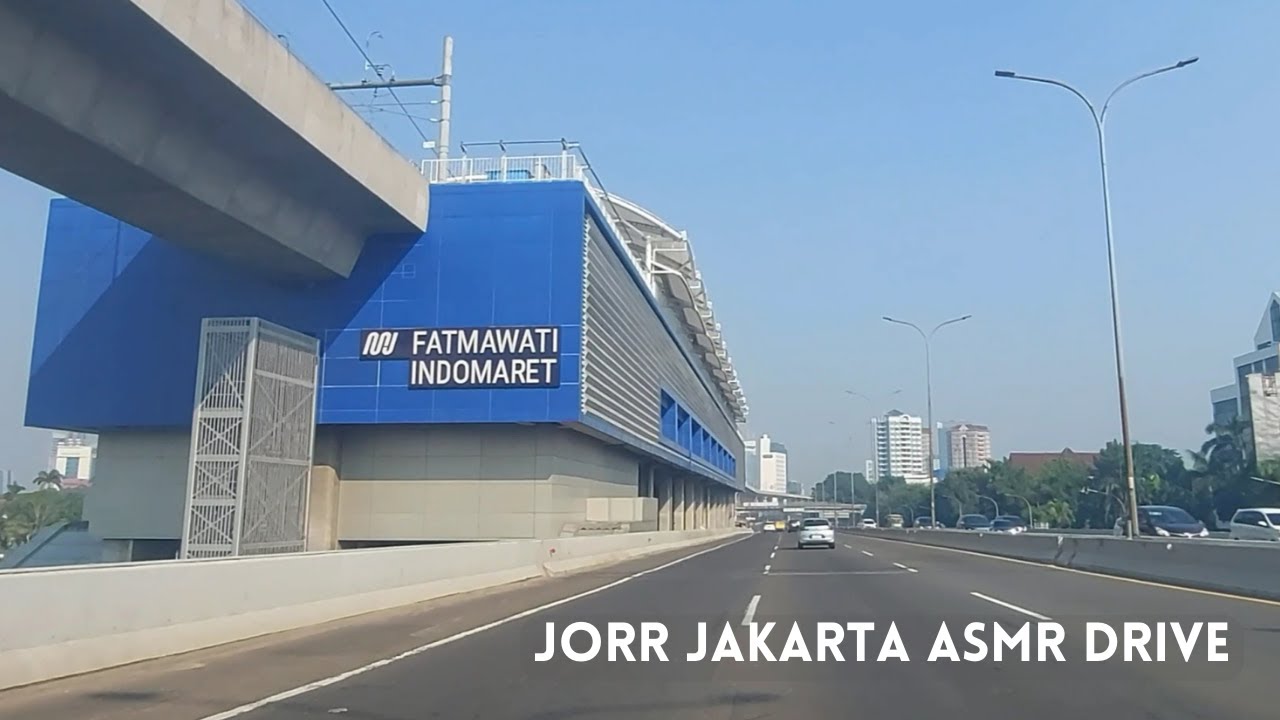 [Driving Jakarta] ASMR Driving Experience on JORR Toll Road from East to South Jakarta - 9.00 AM