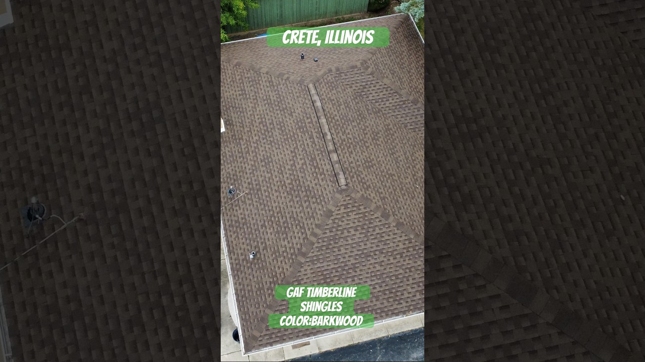 GAF Timberline HDZ - Color: BARKWOOD by Total roofing #fypシ #totalroofing #october