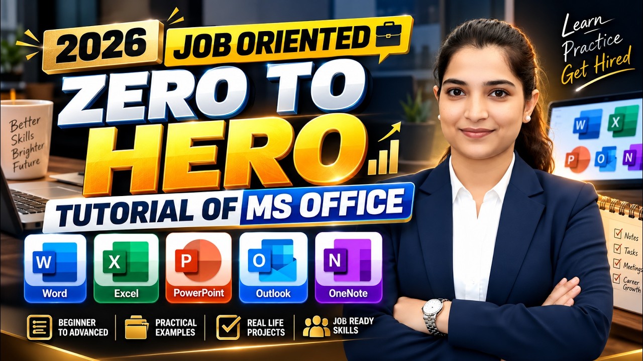 Zero to Hero Ms Office Suite 2026 | Job Oriented Course