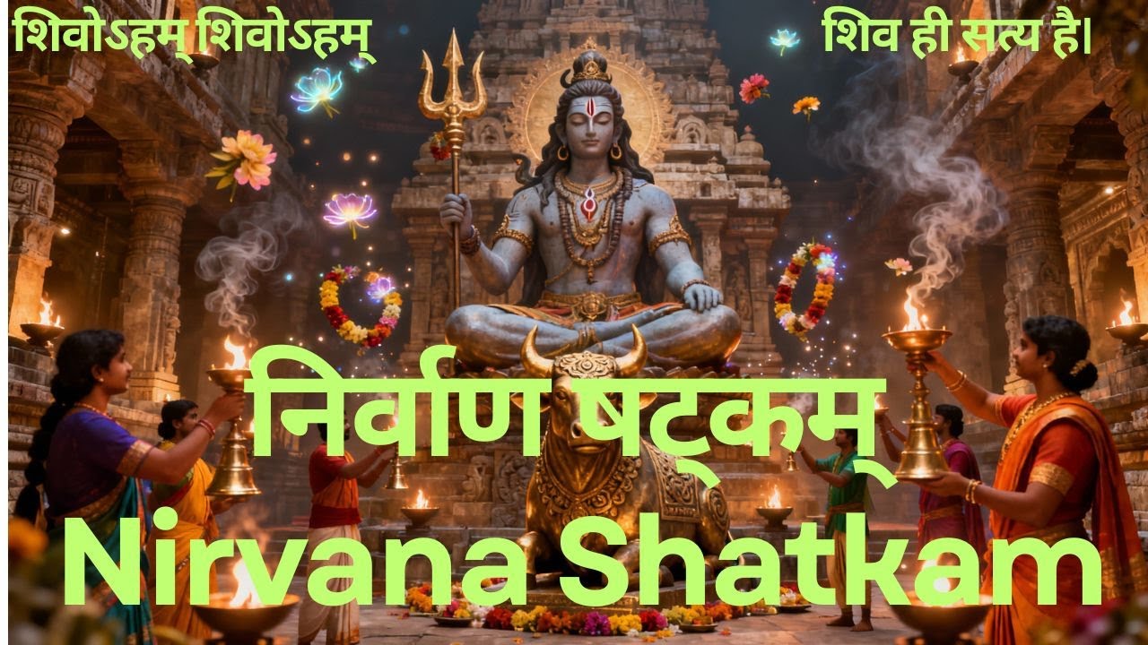 Nirvana Shatkam | Shivoham Shivoham |निर्वाण षट्कम् | शिवोऽहम् शिवोऽहम् | अद्वैत वेदांत |