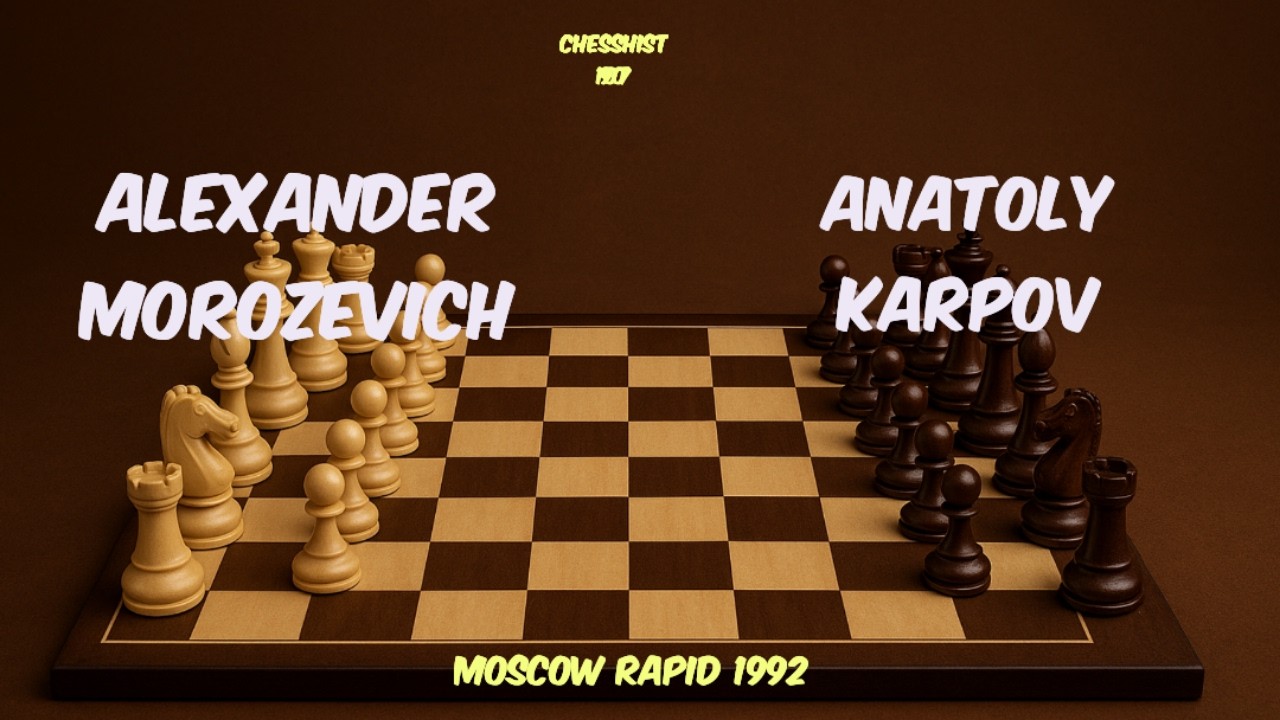 Anatoly Karpov vs Alexander Morozevich (Moscow Rapid 1992) #chess