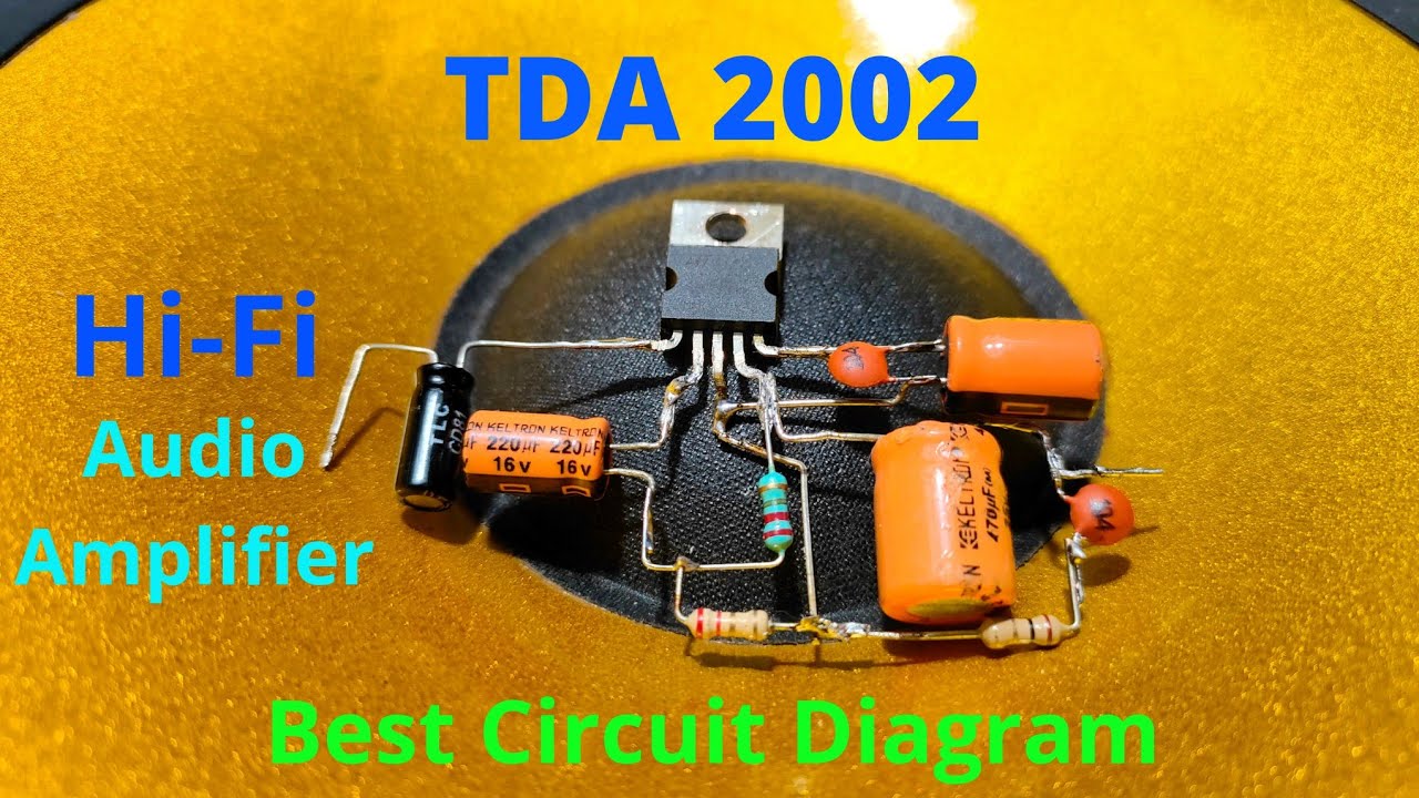 DIY TDA2002 Amplifier | TDA2002 amplifier circuit | How to make amplifier using tda2002 ||