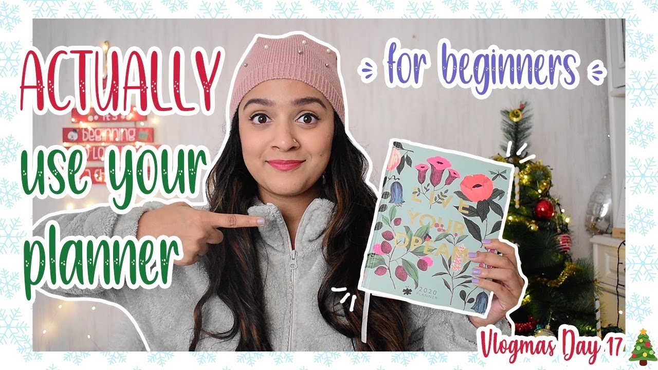 how to use a planner for beginners | Vlogmas Day 17🎄| Meghna Verghese