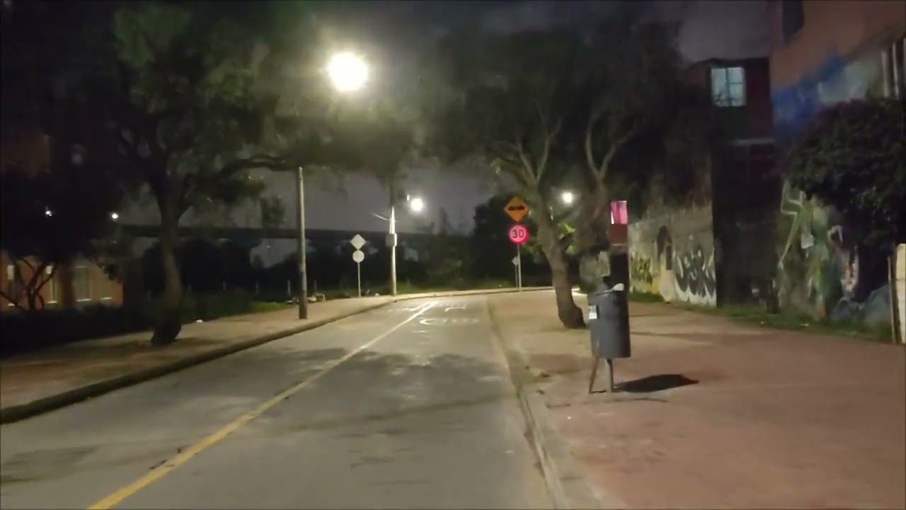 Quiet City Street at Night | Urban Ride