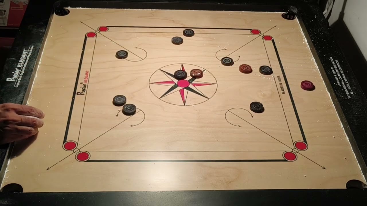 Carrom practice shot @acarrommasterstroke @Strikeandpocket @meditativemind @ConcentrateNL @aajtak 