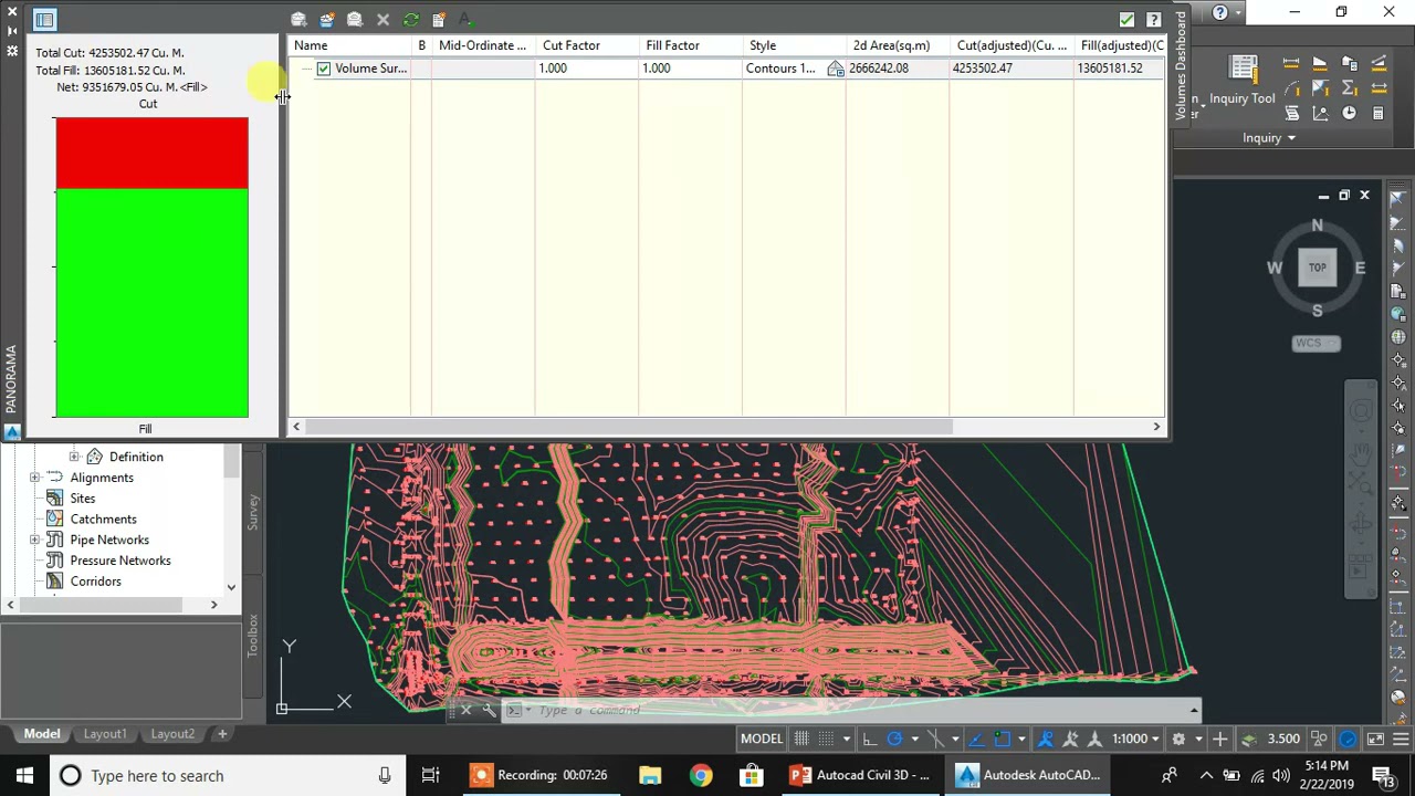 How to Calculate Cut and Fill Surface Volume in Civil