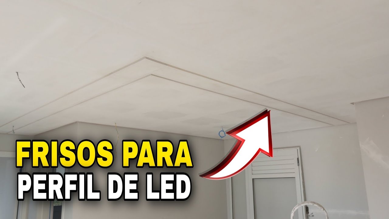 COMO FAZER FRISOS PARA INSTALAÇÃO DE PERFIL DE LED NO FORRO DE GESSO PLAQUINHA