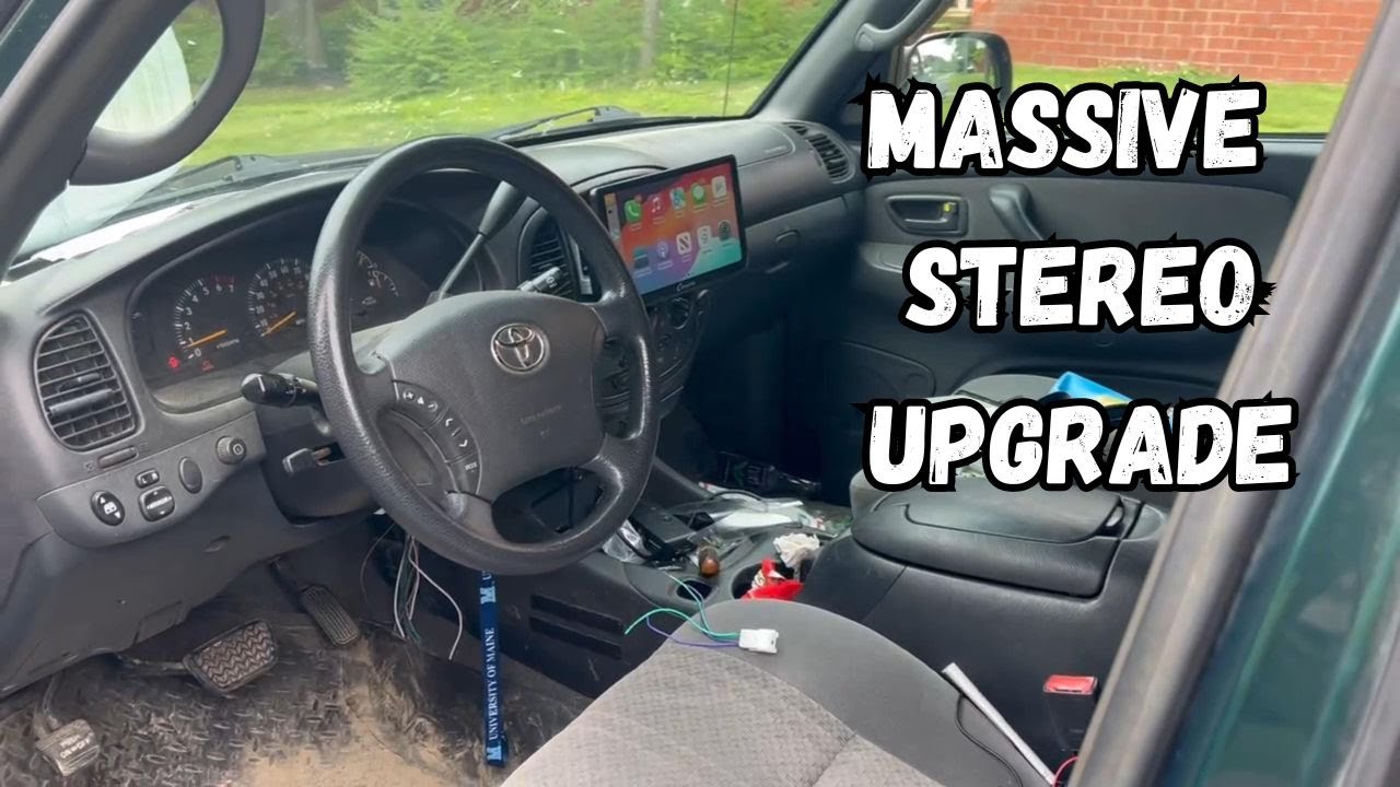 Installing Massive 10in Car Radio Stereo In First Gen Tundra 2000-2006