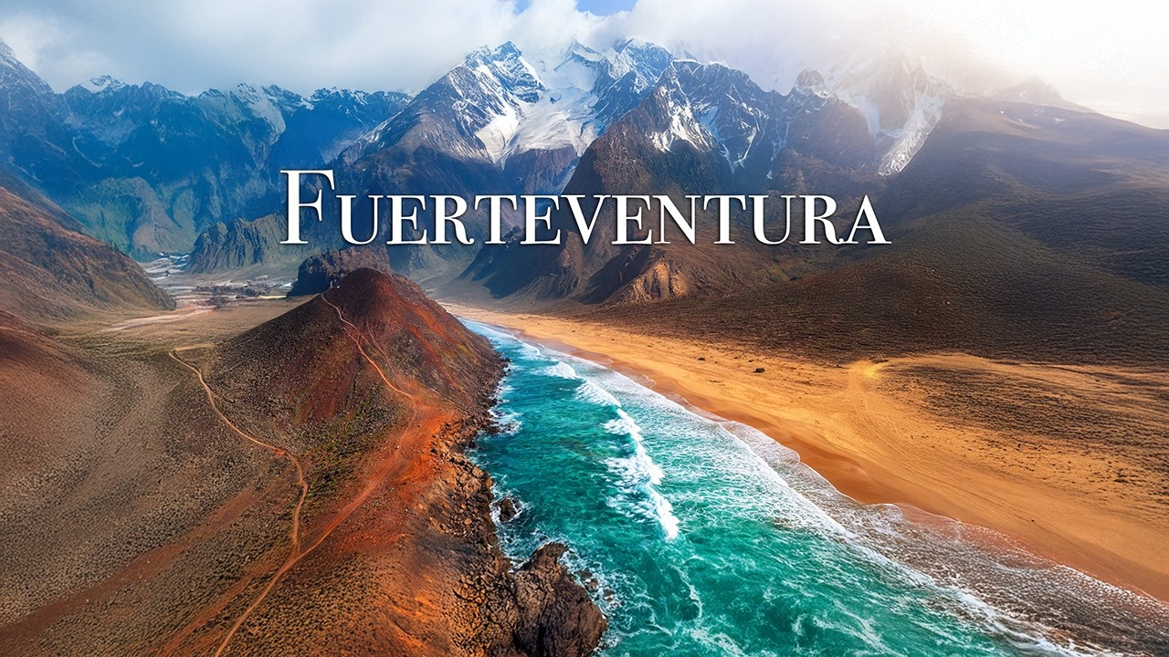 Fuerteventura 4K - Spain, Canary Islands Relaxing Travel Film with Calming Music