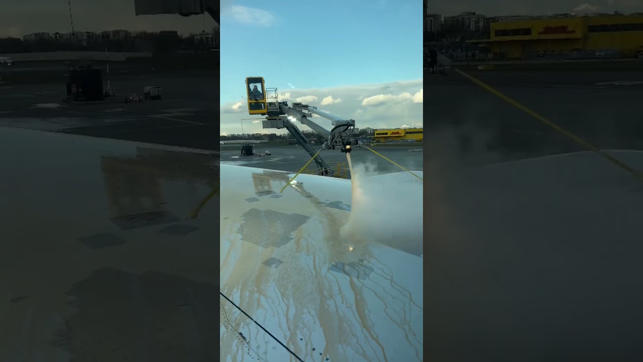 de-icing airplane #cleaning#washer#airoplane