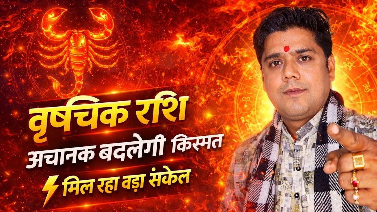 वृश्चिक राशि🔥 अचानक बदलेगी किस्मत⚡ मिल रहा बड़ा संकेत