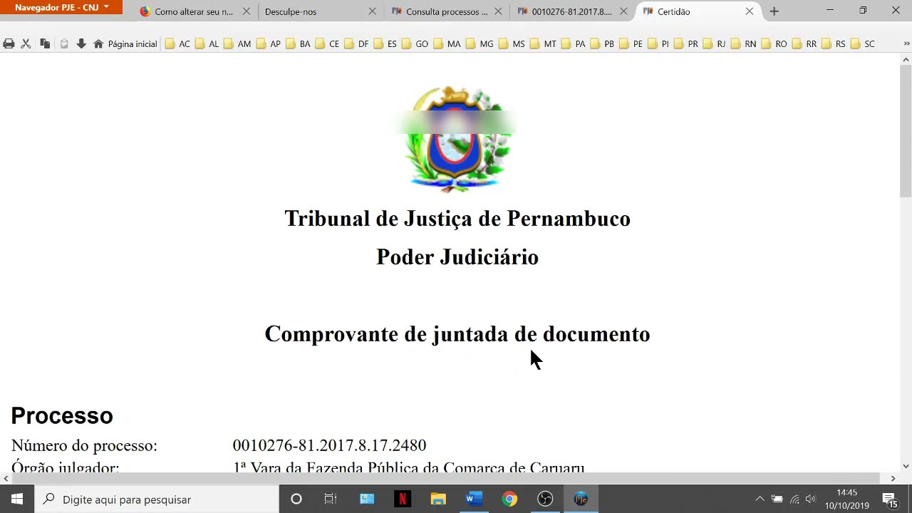 Aula 7  PJE - Protocolo de Petições em Processos