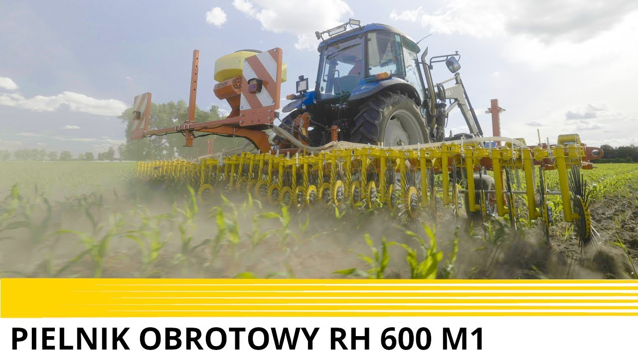 Pielnik obrotowy RH 600 M1 podczas pracy