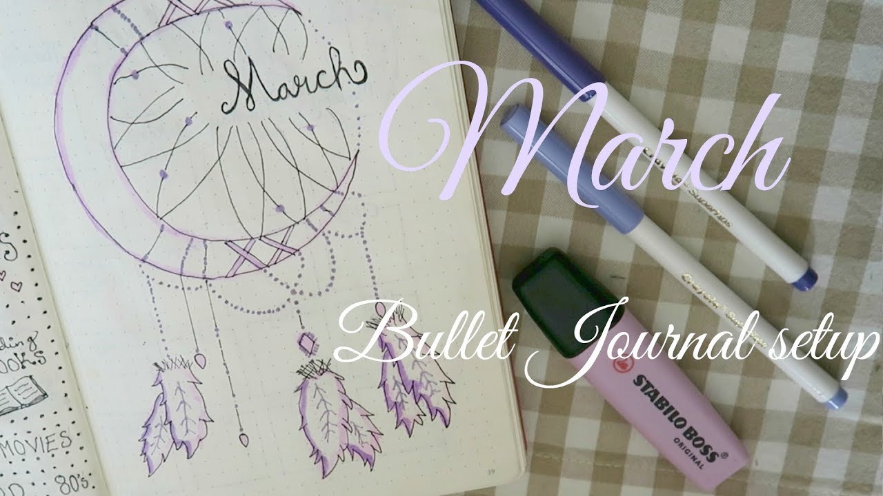 PLAN WITH ME | March 2018 Bullet Journal Setup