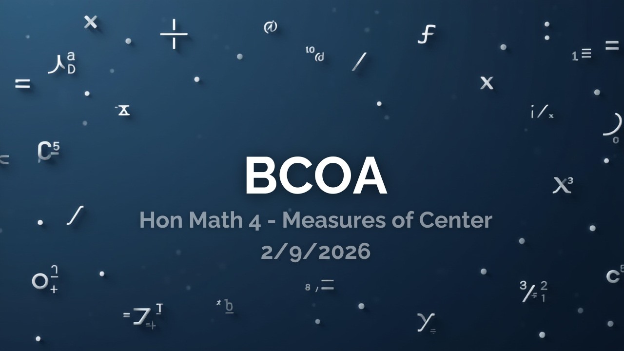 Measures of Center